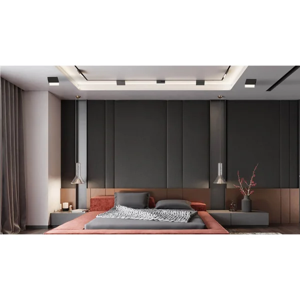 SUPERFICIE CUADRADO FIJO LED 10W 4000K  NEGRO