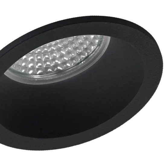 EMPOTRABLE CÓNICO ALUMINIO GU10 NEGRO 2