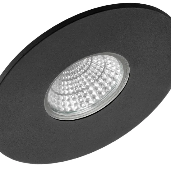 FOCO EMPOTRABLE Ø10,5 GU10 NEGRO IP20 2