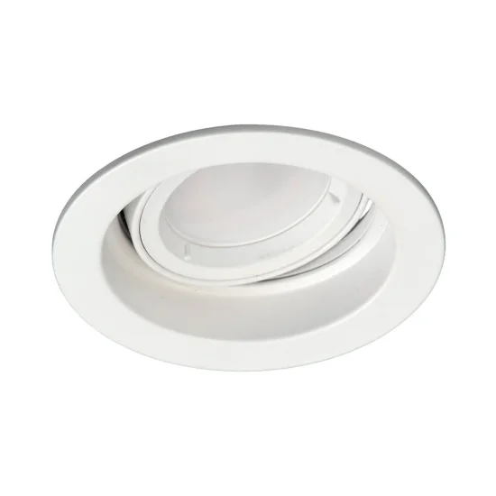 FOCO EMPOTRABLE REDONDO BASCULANTE GU10 BLANCO IP20