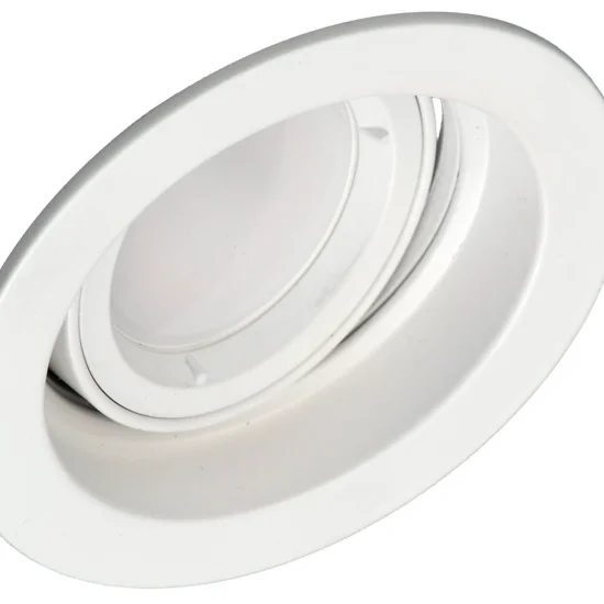 FOCO EMPOTRABLE REDONDO BASCULANTE GU10 BLANCO IP20 2