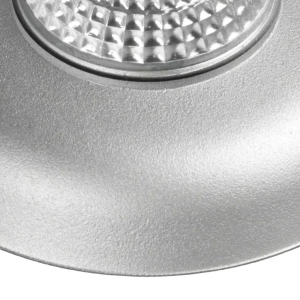 FOCO EMPOTRABLE Ø 9 CM GU10 NEGRO-PLATA IP20