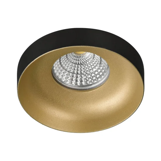 FOCO EMPOTRABLE Ø 9 CM GU10 NEGRO-ORO IP20