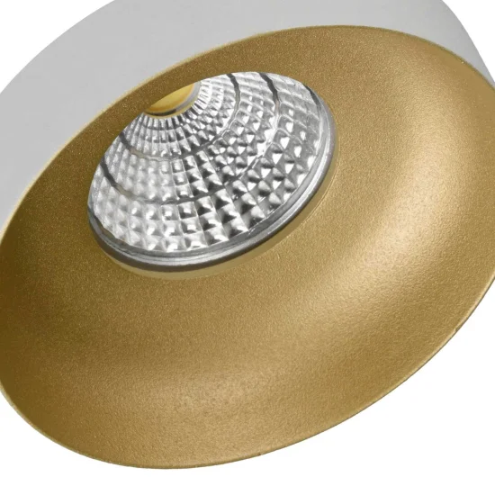 FOCO EMPOTRABLE Ø 9 CM GU10 BLANCO-ORO IP20 2