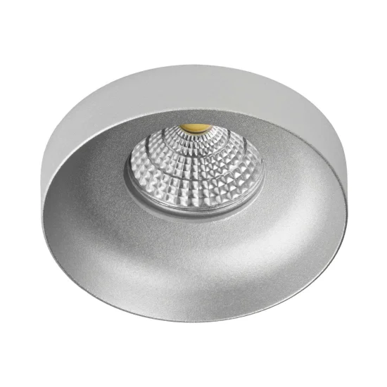 FOCO EMPOTRABLE Ø 9 CM GU10 BLANCO-PLATA IP20