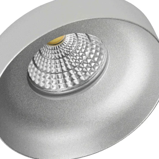 FOCO EMPOTRABLE Ø 9 CM GU10 BLANCO-PLATA IP20 2