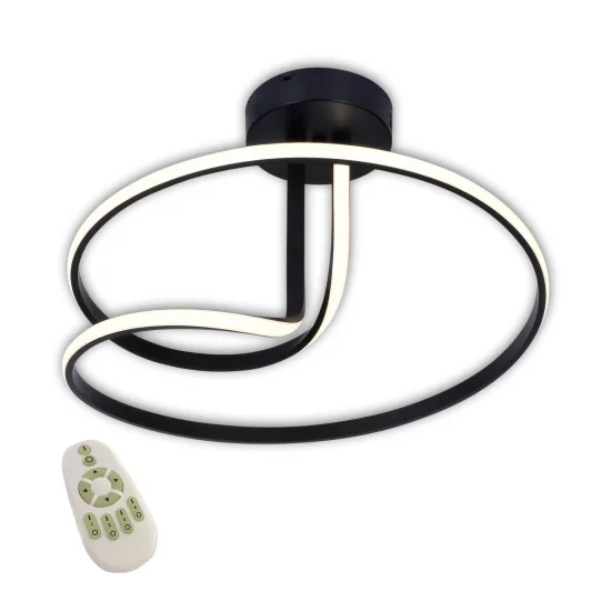 PLAFÓN LED 47W 4000K REGULABLE INTENSIDAD NEGRO OLIMPO