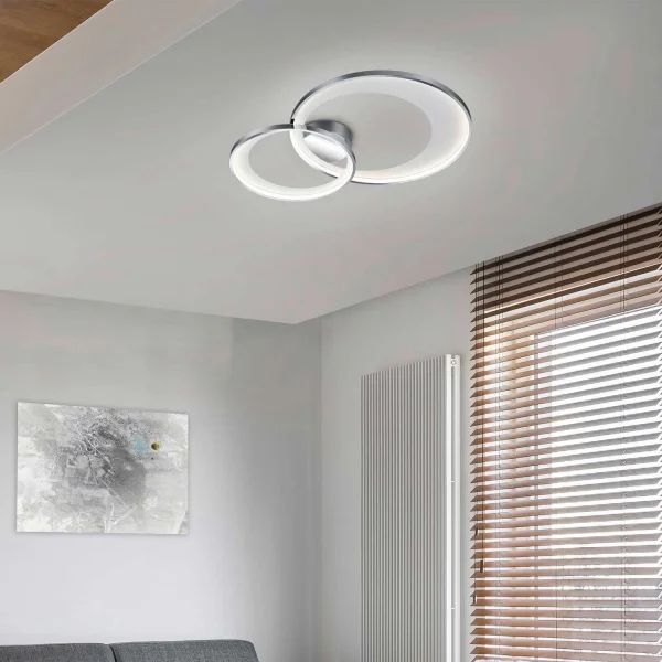 PLAFÓN DE TECHO LED 29 W 3000K CROMO BURGESS