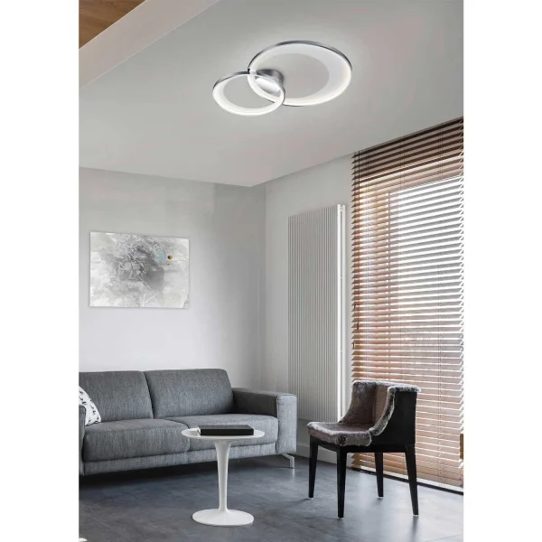 PLAFÓN DE TECHO LED 29 W 3000K CROMO BURGESS