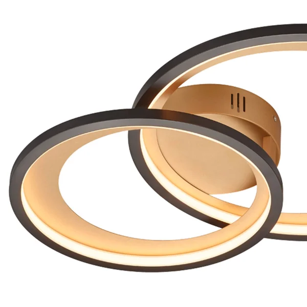 PLAFÓN DE TECHO LED 29 W 3000K NEGRO BURGESS