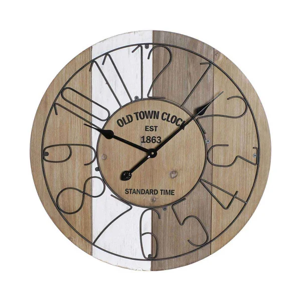 Reloj Pared MDF Metal 60 Cm Luzete