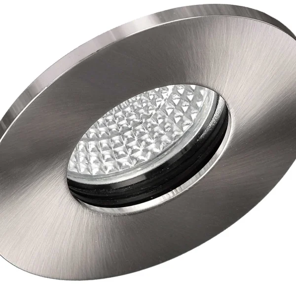 FOCO EMPOTRABLE Ø 8,5 CM GU10 NIQUEL SATINADO IP54