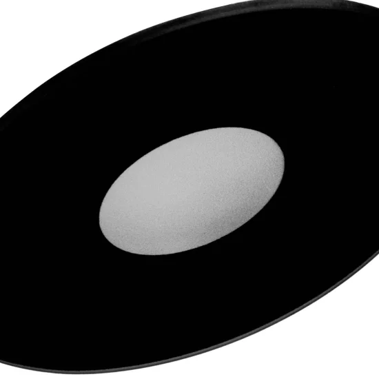 FOCO EMPOTRABLE METACRILATO PLANO NEGRO BRILLO IP20 2