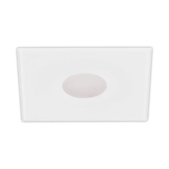 FOCO EMPOTRABLE CUADRADO CRISTAL CIEGO BLANCO BRILLO IP20