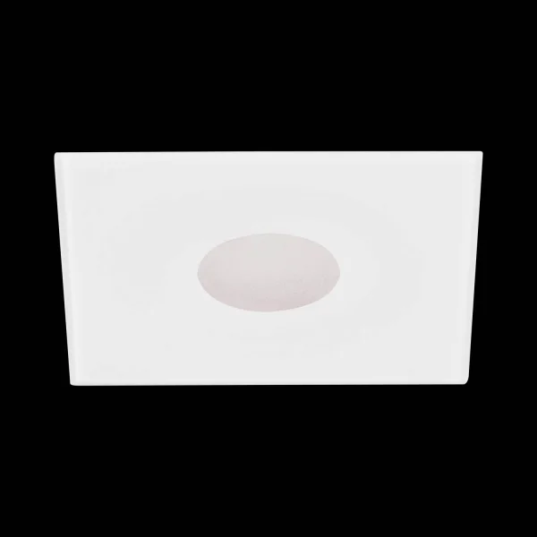 FOCO EMPOTRABLE CUADRADO CRISTAL CIEGO BLANCO BRILLO IP20