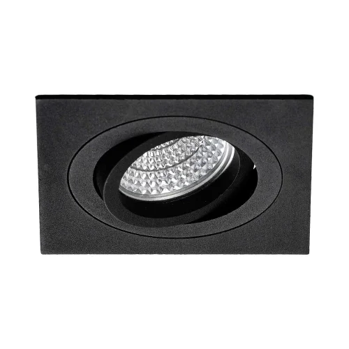 FOCO EMPOTRABLE CUADRADO NEGRO GU10 IP20