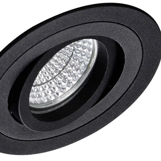 FOCO EMPOTRABLE CIRCULAR NEGRO GU10 IP20 2