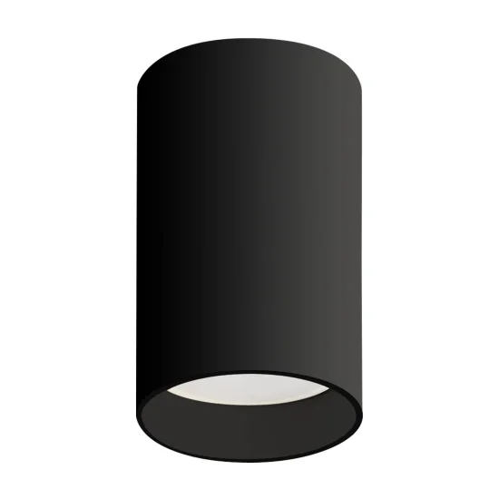 FOCO DE SUPERFICIE CILINDRO 8 CM GU10 NEGRO 2