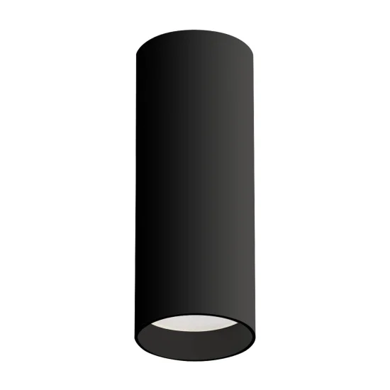 FOCO DE SUPERFICIE CILINDRO 16,5 CM GU10 NEGRO 2