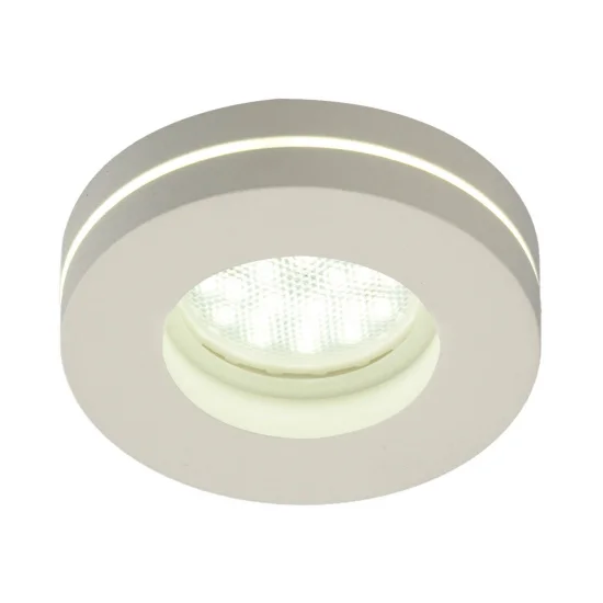 EMPOTRADO MECANIZADO CON LUZ LATERAL REDONDO BLANCO GU10