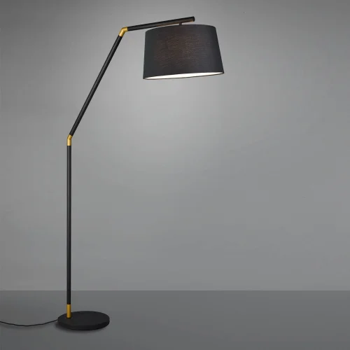 LÁMPARA DE PIE METAL NEGRO E27 OLENA