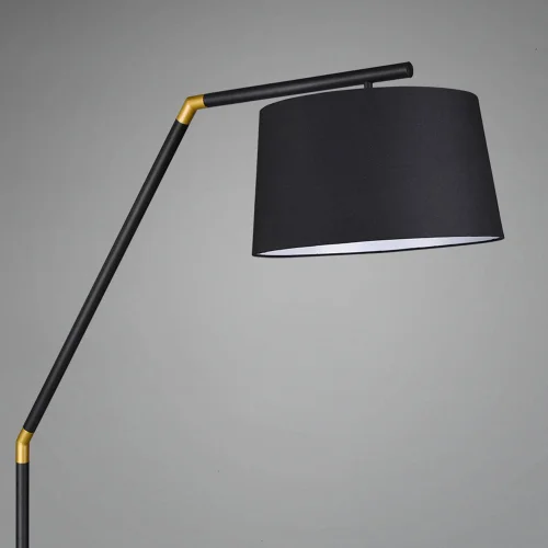 LÁMPARA DE PIE METAL NEGRO E27 OLENA