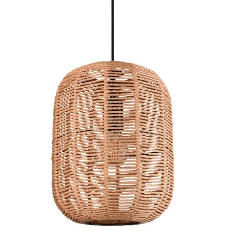 LÁMPARA DE TECHO 2 LUCES Ø35 CM SISAL E27 OLAV