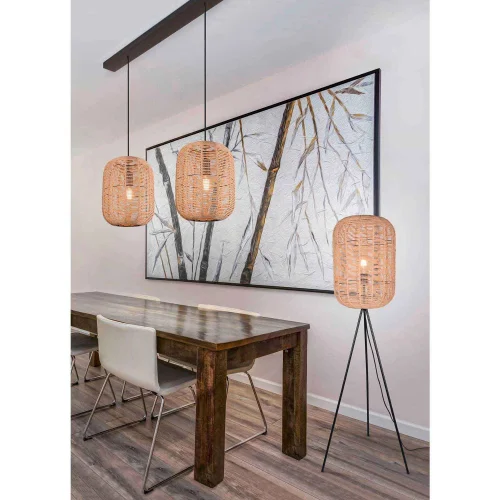 LÁMPARA DE TECHO 2 LUCES Ø35 CM SISAL E27 OLAV