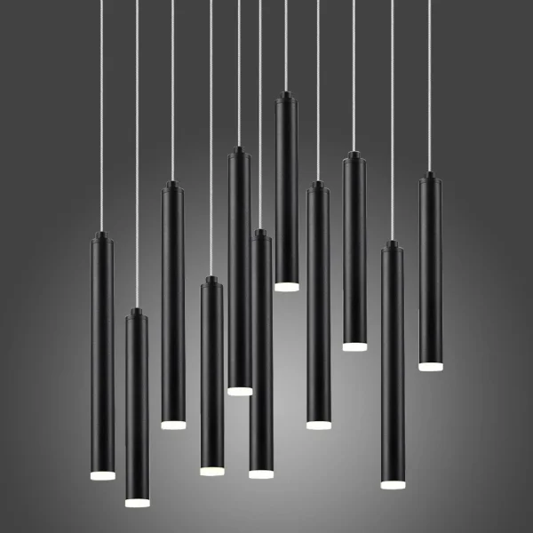 LÁMPARA SMD LED 11X2,5 W 3000K BASE CIRCULAR NEGRO CYLINDER