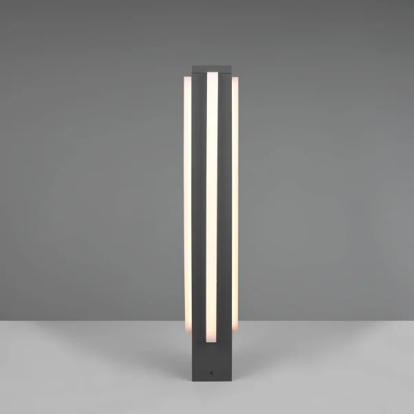 BALIZA EXTERIOR LED 16,5 W 3000K ANTRACITA 80 CM ADONIS