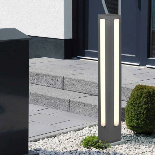 BALIZA EXTERIOR LED 16,5 W 3000K ANTRACITA 80 CM ADONIS