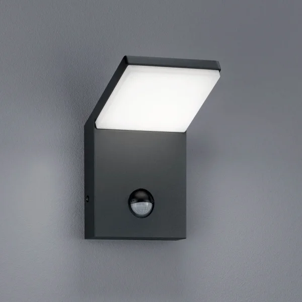 APLIQUE EXTERIOR LED 9 W 3000K ANTRACITA C/SENSOR IP54 CROCUS