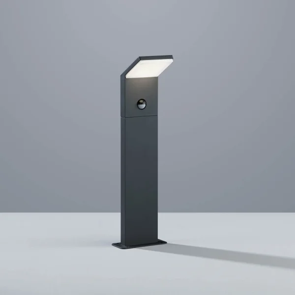 BALIZA EXTERIOR LED 9 W 3000K ANTRACITA C/SENSOR IP54 50 CM CROCUS