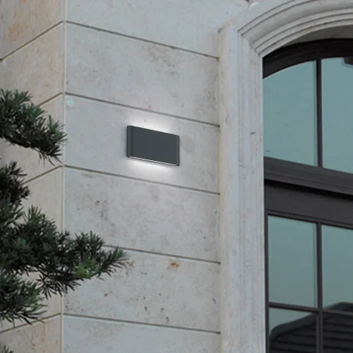 APLIQUE EXTERIOR LED TUERIS 2x4,5W 3000K ANTRACITA