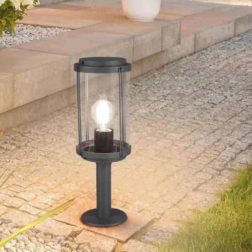 FAROL DE EXTERIOR 40 CM E27 IP44 ANTRACITA TRILLIUM