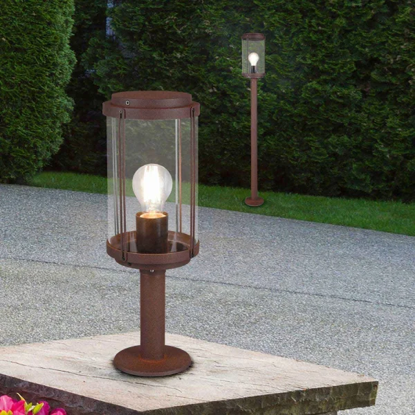 FAROL DE EXTERIOR 100 CM E27 IP44 ÓXIDO TRILLIUM FAROL DE EXTERIOR 100 CM E27 IP44 ÓXIDO TRILLIUM