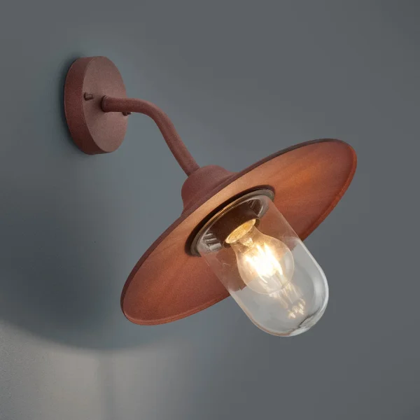 APLIQUE EXTERIOR E27 IP44 ÓXIDO TULSI