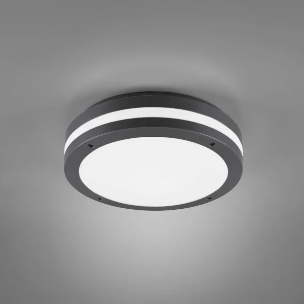 PLAFÓN EXTERIOR LED 12 W 3000K ANTRACITA OSAGE