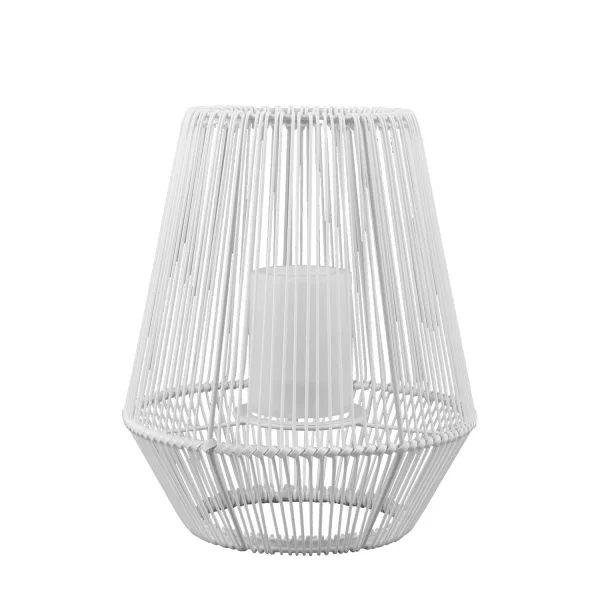 FAROL DE EXTERIOR SMD LED 2 W SOLAR 30 CM BLANCO RIVER