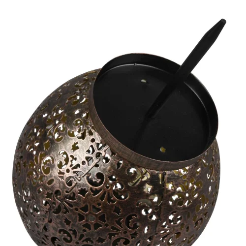 FAROL DE EXTERIOR LED SOLAR COBRE ANTIGUO CANEK FAROL DE EXTERIOR LED SOLAR COBRE ANTIGUO CANEK