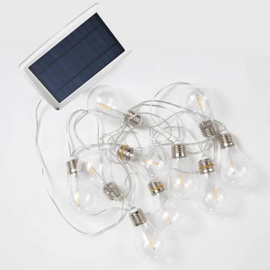 GUIRNALDA SOLAR + BATERIA RECARGABLE CABLE TRANSPARENTE STELLA NEWGARDEN 2