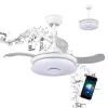 VENTILADOR DE TECHO LED LINSTEAD BLANCO RGB PLEGABLE REGULABLE