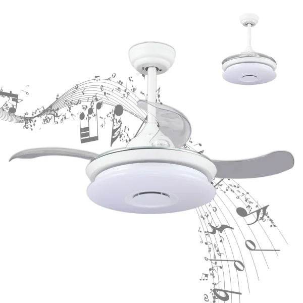 VENTILADOR DE TECHO LED LINSTEAD BLANCO RGB PLEGABLE REGULABLE VENTILADOR DE TECHO LED LINSTEAD BLANCO RGB PLEGABLE REGULABLE