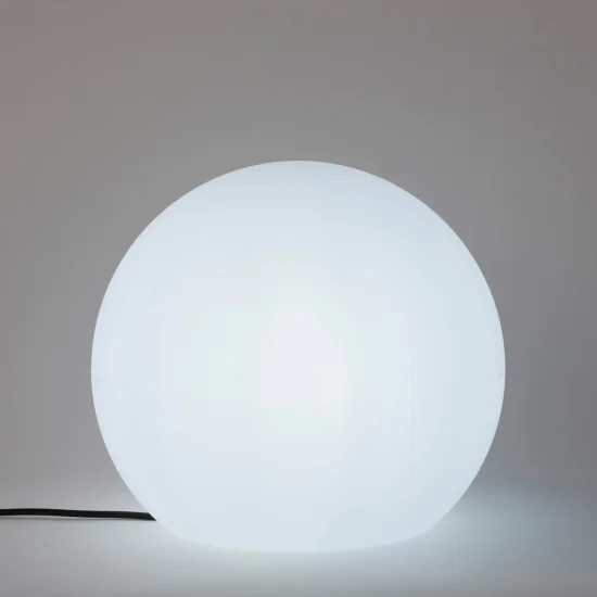 LÁMPARA EXTERIOR ESFÉRICA BULY 40 CABLE LUZ FRÍA