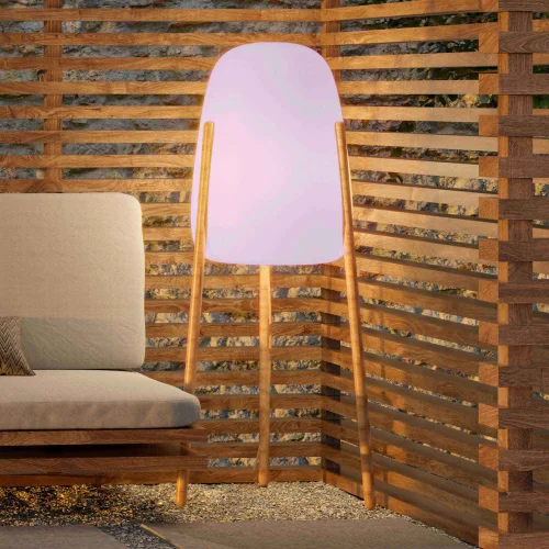 LÁMPARA DE PIE EXTERIOR SOLAR ROCKET 145 + BATERIA RECARGABLE