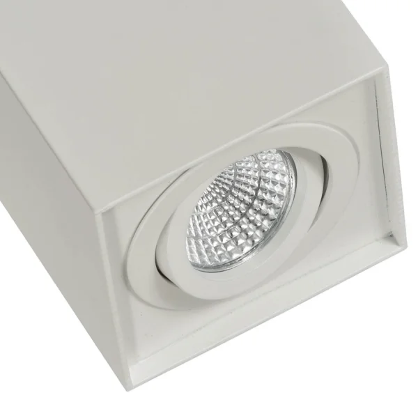 FOCO DE SUPERFICIE BASCULANTE BLANCO GU10 CUADRADO FOCO DE SUPERFICIE BASCULANTE BLANCO GU10 CUADRADO