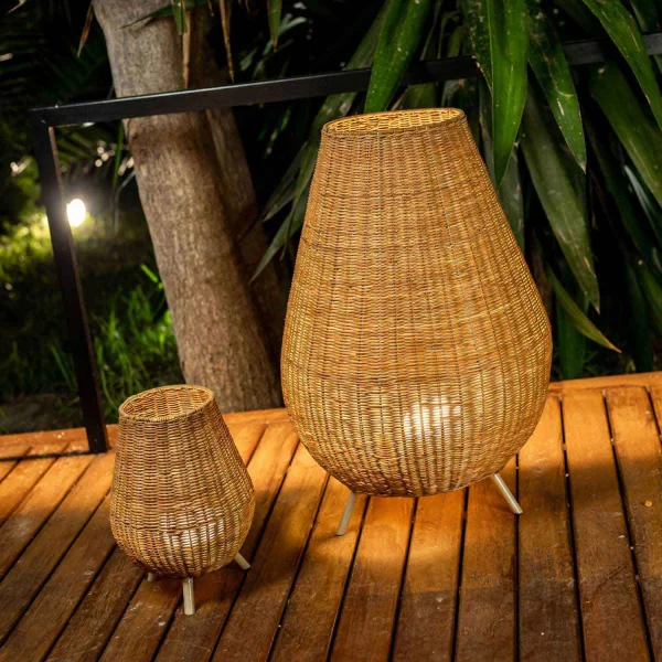 LÁMPARA DE PIE EXTERIOR SIN CABLE PORTÁTIL SAONA 70 BATERIA RECARGABLE