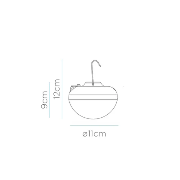 BOMBILLA PORTÁTIL 9W RECARGABLE BLANCA CHERRY