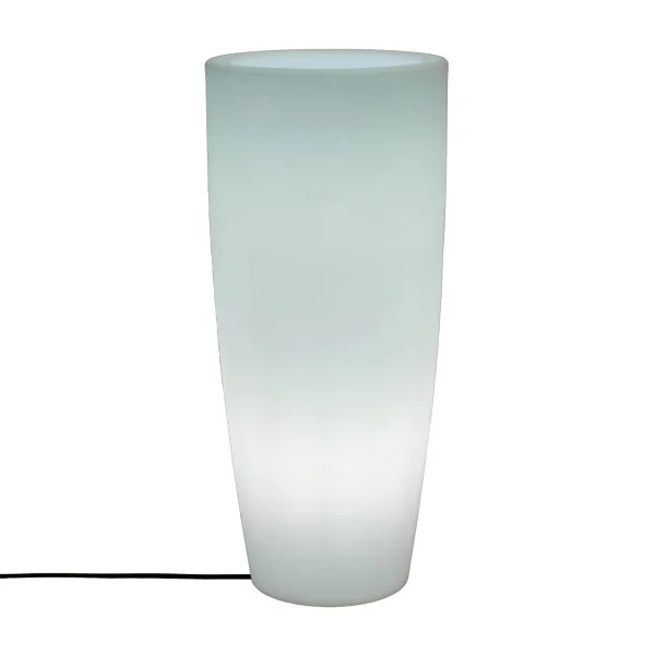 MACETERO BAMBU EXTERIOR 90CM LED LUZ FRIA CABLE