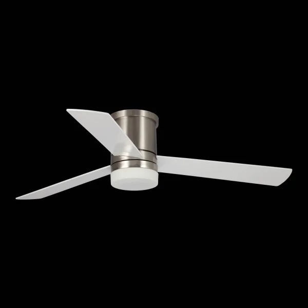 VENTILADOR DE TECHO LED 18 W REGULABLE NÍQUEL SATINADO NAYSA